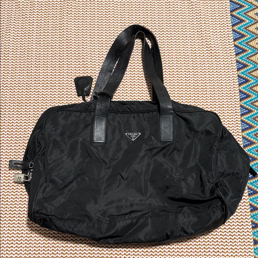 Prada Black Duffel Bag for Men